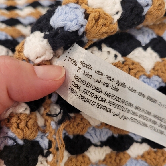 Zara Womens Crochet Knit Cotton Top Size Small - Picture 10 of 10